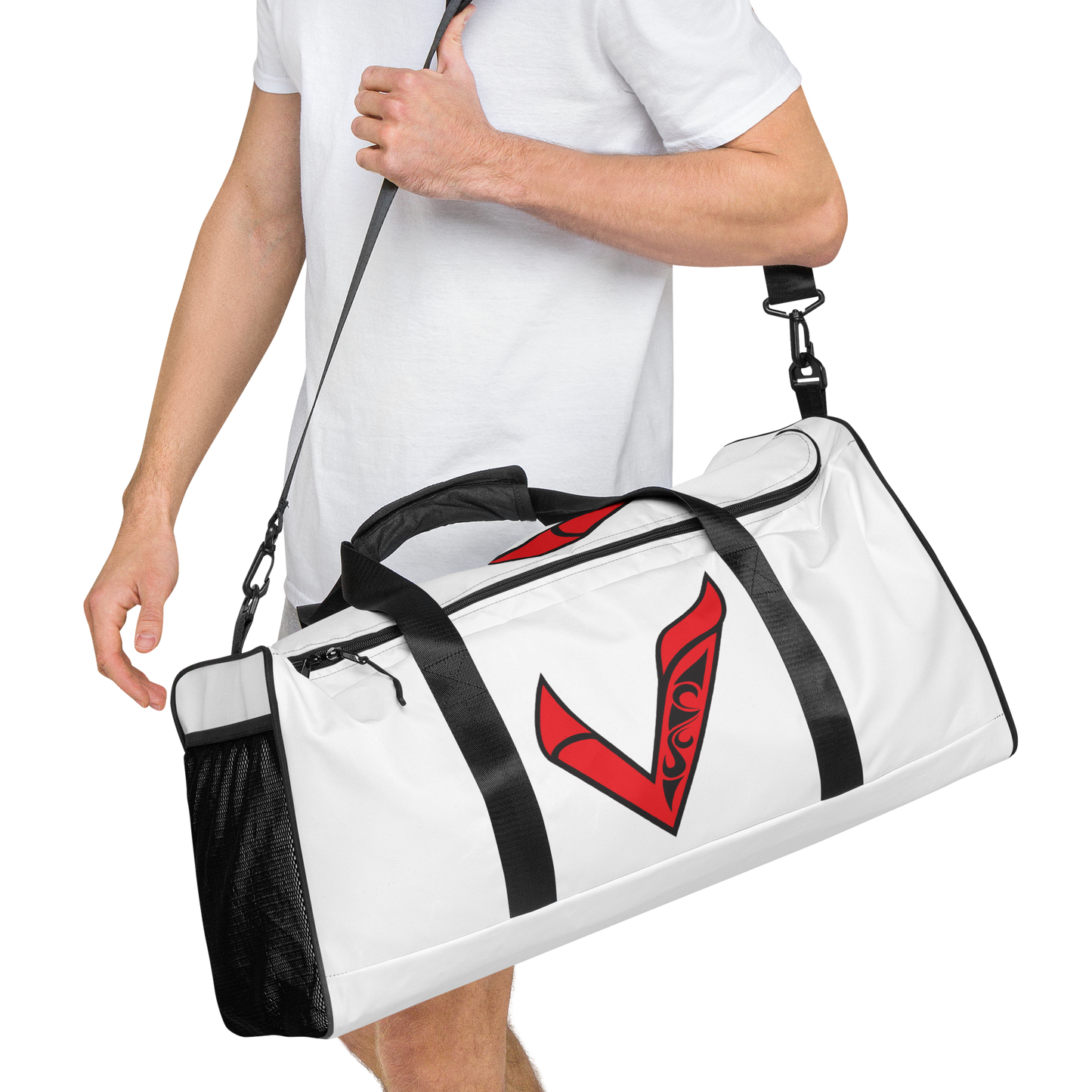 V Wear Duffle Bag (White)